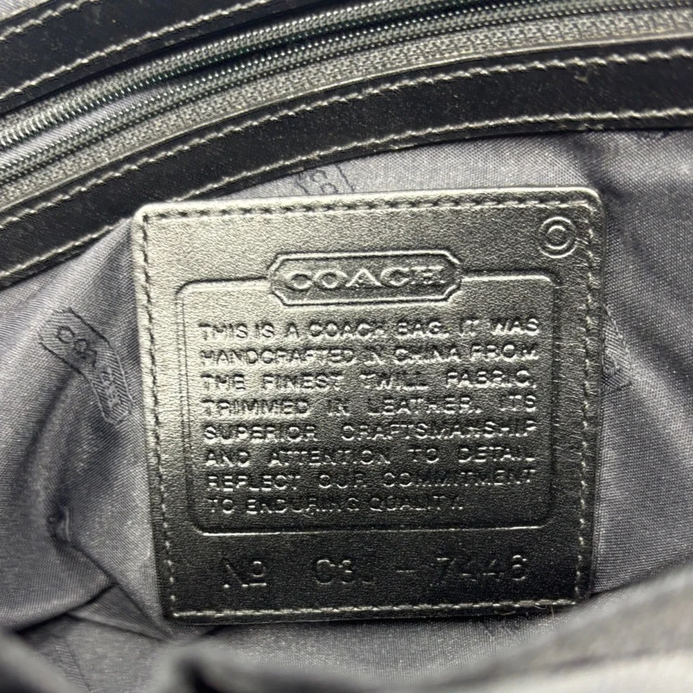 Coach Navy and Black Shoulder Bag